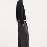 ROHE - Compact knitted polo | black