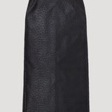 ROHE - Ostrich satin column skirt | black
