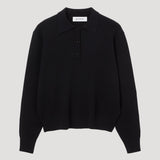 ROHE - Compact knitted polo | black