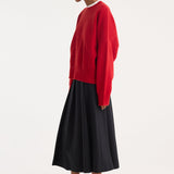 ROHE - Boiled wool crewneck | rosso