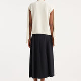 ROHE - Crewneck with open neck | off white
