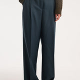 ROHE - Mid-waist tailored trousers | storm