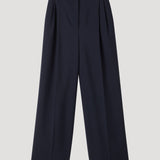 ROHE - Mid-waist tailored trousers | navy