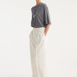 ROHE - Relaxed drawstring trousers | winter white