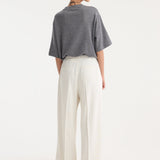 ROHE - Relaxed drawstring trousers | winter white