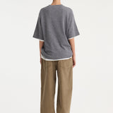 ROHE - Relaxed corduroy trousers | dark sage