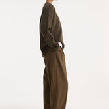 ROHE - Signature tailored trousers | forest