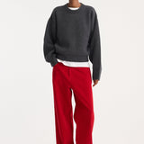 ROHE - Relaxed corduroy trousers | rosso