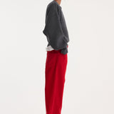 ROHE - Relaxed corduroy trousers | rosso