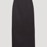 ROHE - Column satin skirt | black
