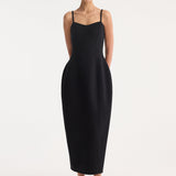 ROHE - Sculptural double-faced dress | black