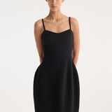 ROHE - Sculptural double-faced dress | black