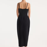 ROHE - Sculptural double-faced dress | black