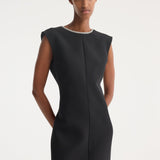 ROHE - Open back appliqué dress | black