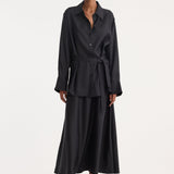 ROHE - Silk gilet-dress | black