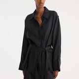 ROHE - Silk gilet-dress | black