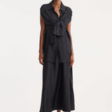 ROHE - Silk gilet-dress | black