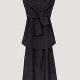 ROHE - Silk gilet-dress | black