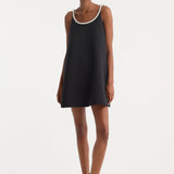 ROHE - A-line appliqué dress | black