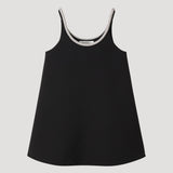 ROHE - A-line appliqué dress | black