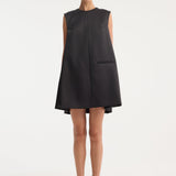 ROHE - Sculptural cape dress | black