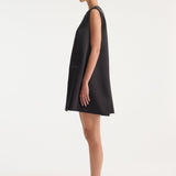 ROHE - Sculptural cape dress | black