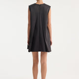 ROHE - Sculptural cape dress | black
