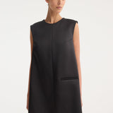 ROHE - Sculptural cape dress | black