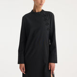 ROHE - Mandarin dress | black