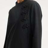 ROHE - Mandarin dress | black