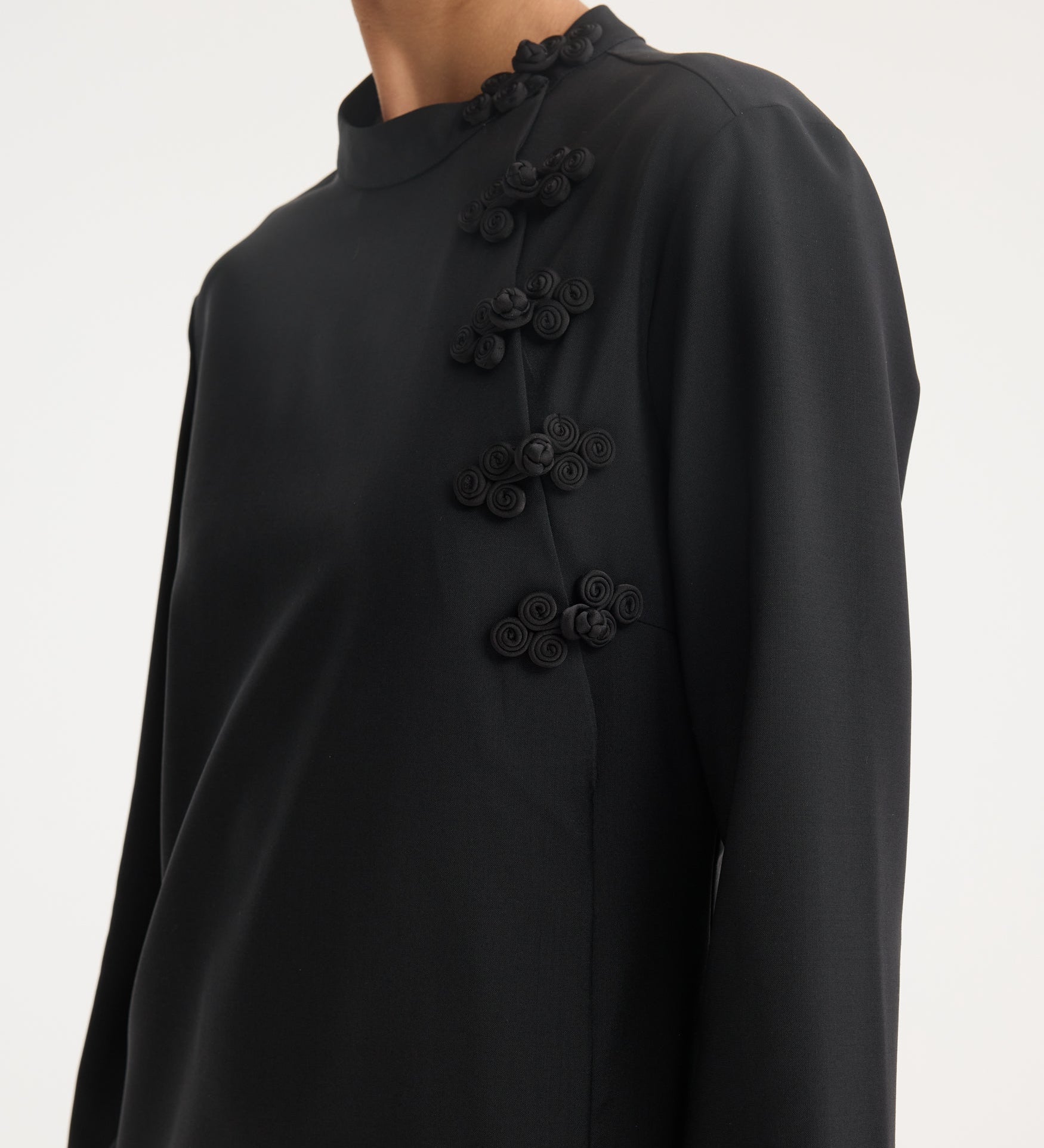 ROHE - Pankou closure dress | black