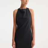 ROHE - Open back dress | black