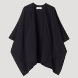 ROHE - Draped scarf poncho | black