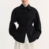 ROHE - Double-faced sculptural jacket | black