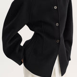 ROHE - Double-faced sculptural jacket | black