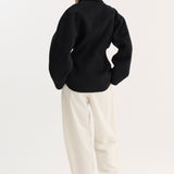 ROHE - Double-faced sculptural jacket | black