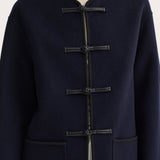 ROHE - Double - faced wool pankou jacket | navy