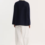 ROHE - Double - faced wool pankou jacket | navy