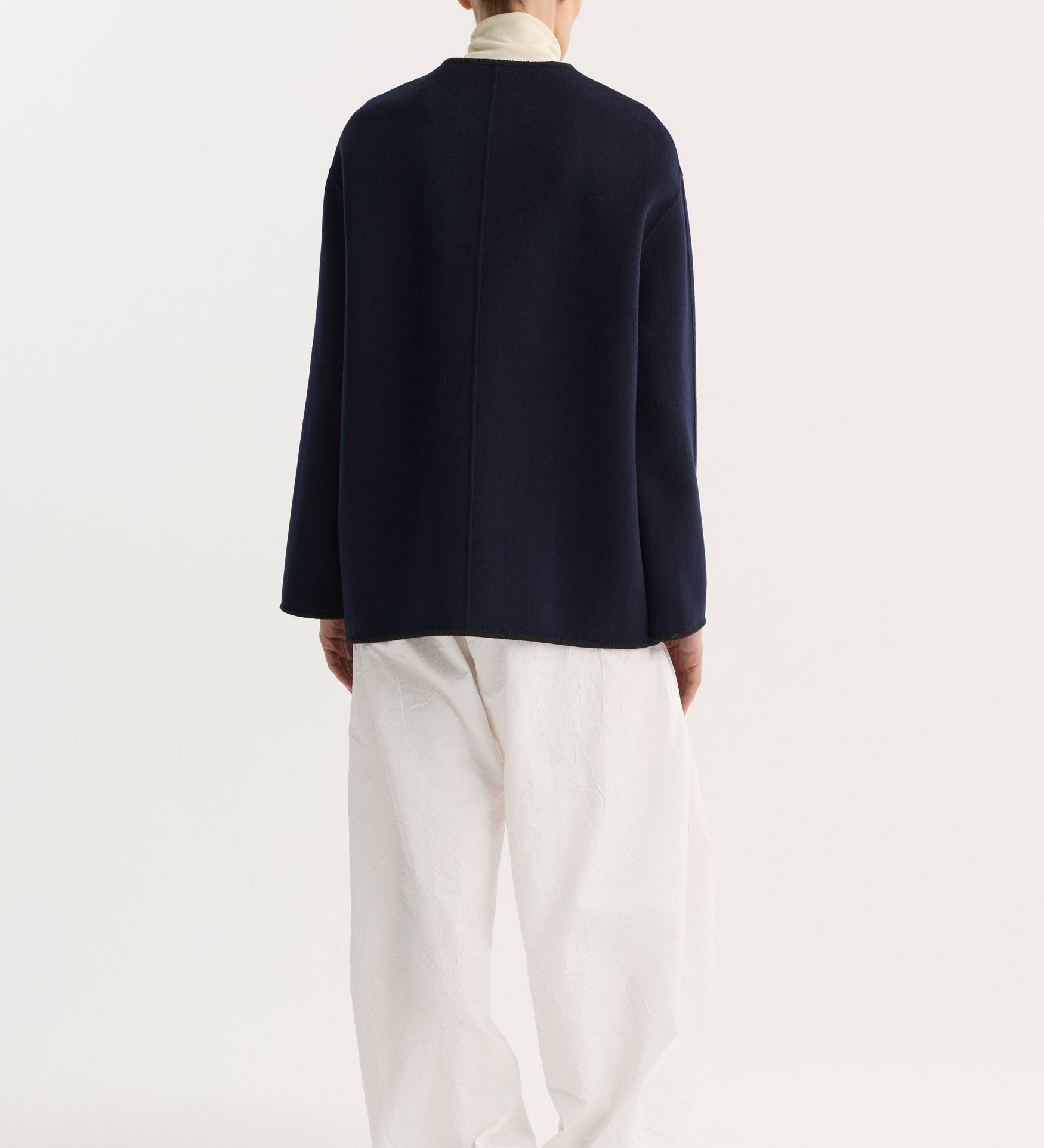 ROHE - Double - faced wool pankou jacket | navy
