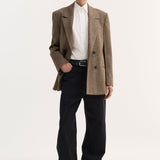 ROHE - Double breasted blazer | herringbone