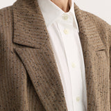 ROHE - Double breasted blazer | herringbone