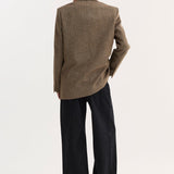 ROHE - Double breasted blazer | herringbone