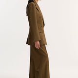 ROHE - Double-breasted waisted blazer | golden brown