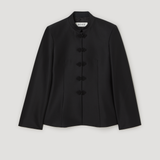 ROHE - Sculptural mandarin blazer | black