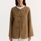 ROHE - Double - faced wool pankou jacket | camel