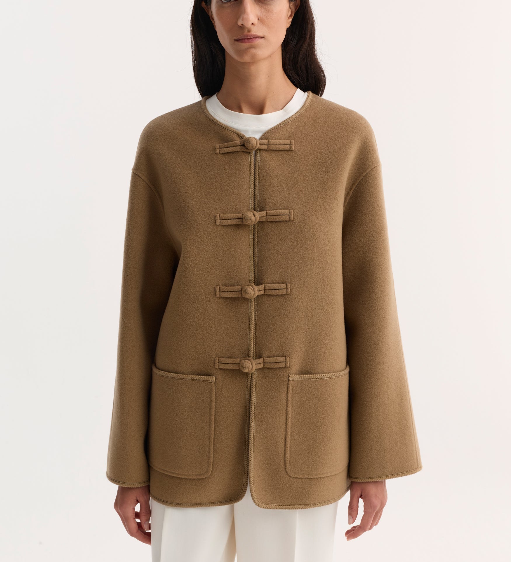 ROHE - Double - faced wool pankou jacket | camel