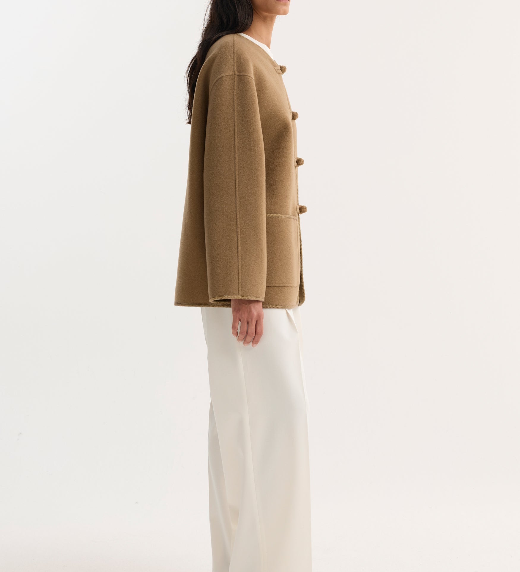 ROHE - Double - faced wool pankou jacket | camel