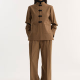 ROHE - Mandarin Jacket | mocha