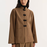 ROHE - Mandarin Jacket | mocha