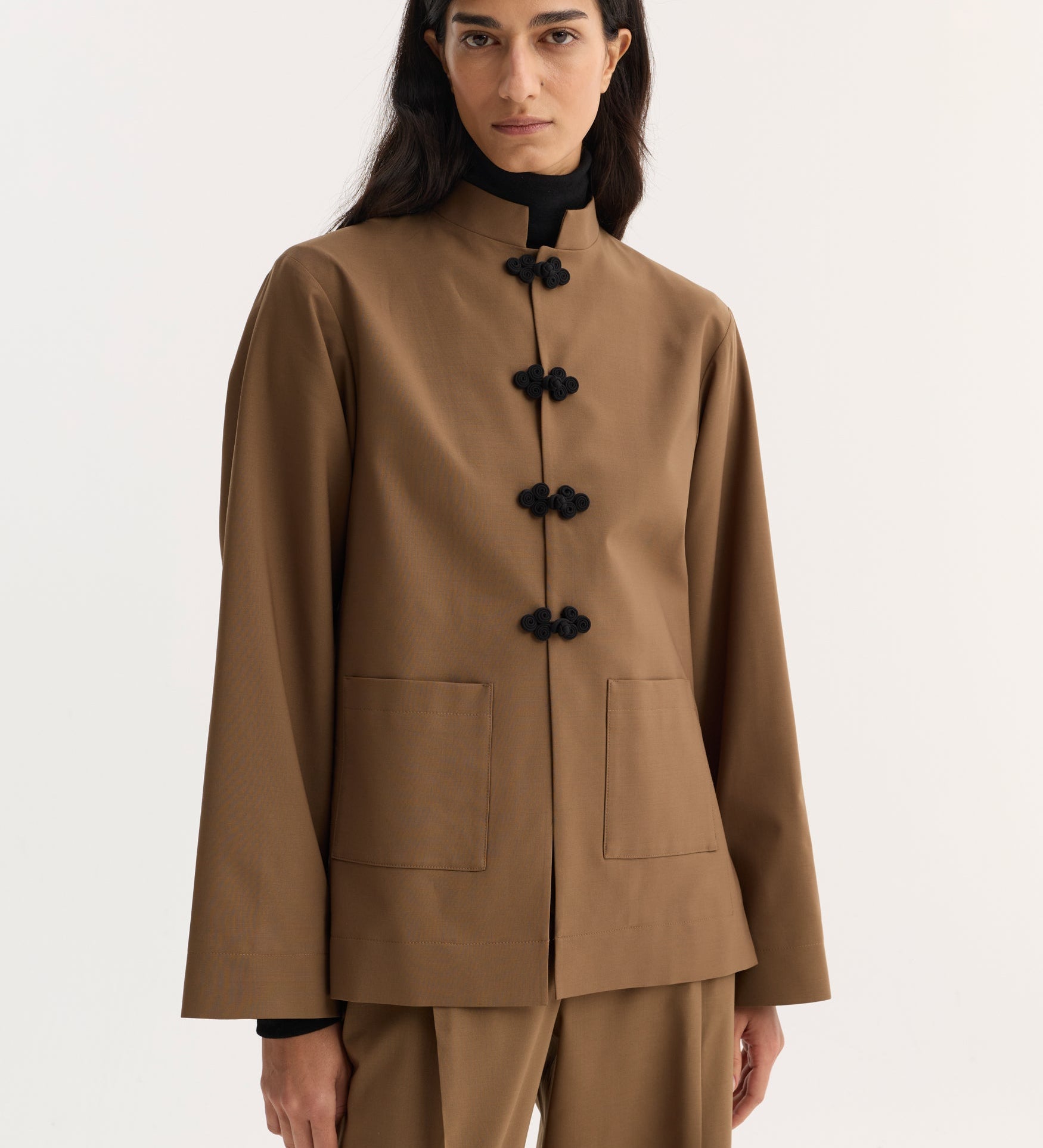 ROHE - Pankou closure jacket | mocha
